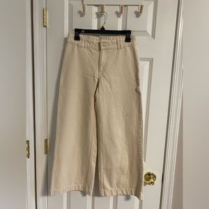MANGO Denim High Waisted Wide Leg Jeans
